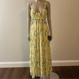 NWT Lulus Stretchy Darling Moment Dress - Ivory Floral Perfection XS/S/M